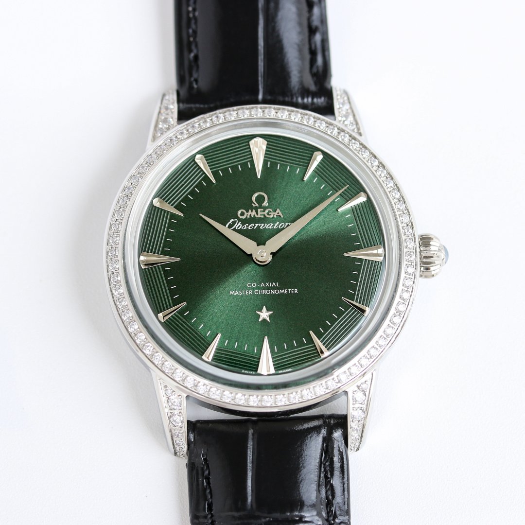 Omega  Constellation Observatory Stainless Steel  Green Dial 40MM  Ref.140.13.39.21.10.001