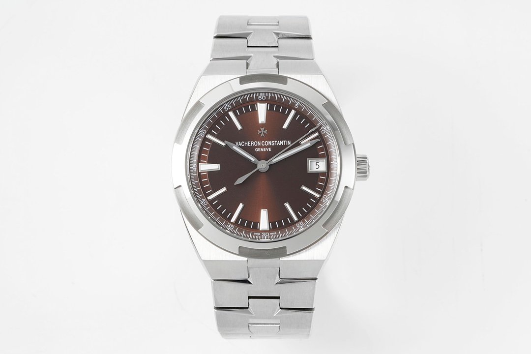 Vacheron Constantin Overseas Stainless Steel Brown Self-Winding Dial Steel Bracelet 41MM 4500V/110A-B146