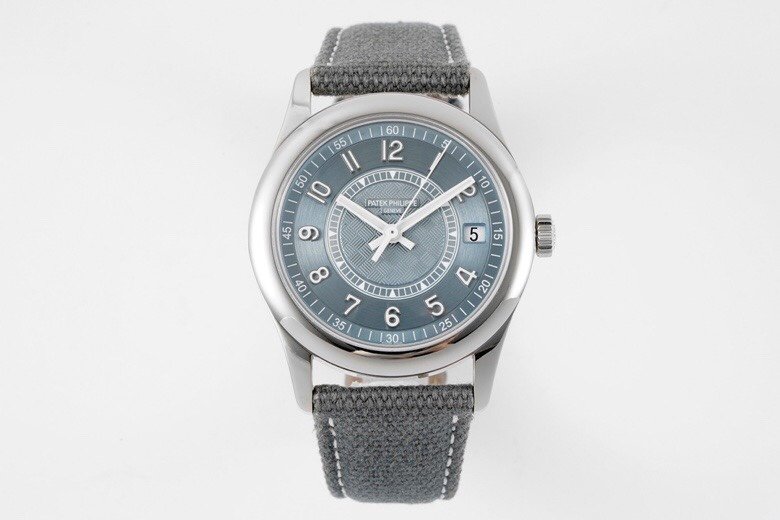 Patek Philippe Calatrava Limited Edition Stainless Steel Grey Blue Dial 40MM 6007A-001