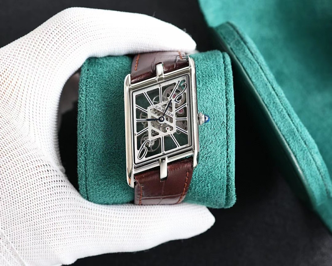 Cartier Tank Asymétrique Platinum Skeleton Dial 47MM  CR-TNKASY-PT-SK