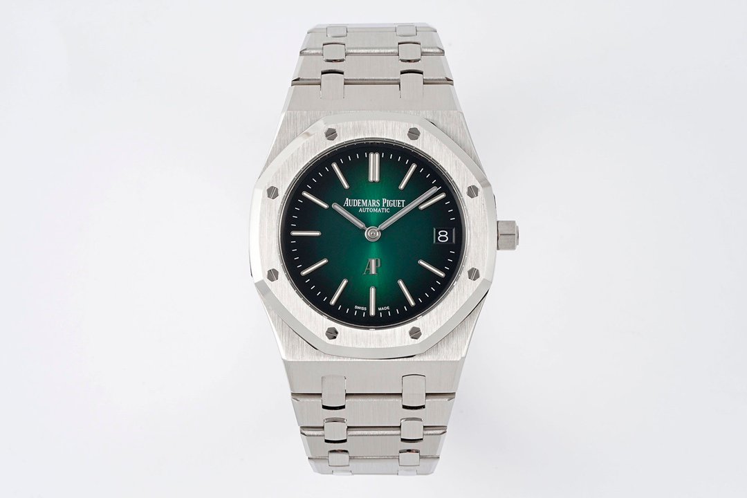 Audemars Piguet Royal Oak Platinum Extra-Thin Smoked Green Dial 39mm 16202PT.OO.1240PT.01
