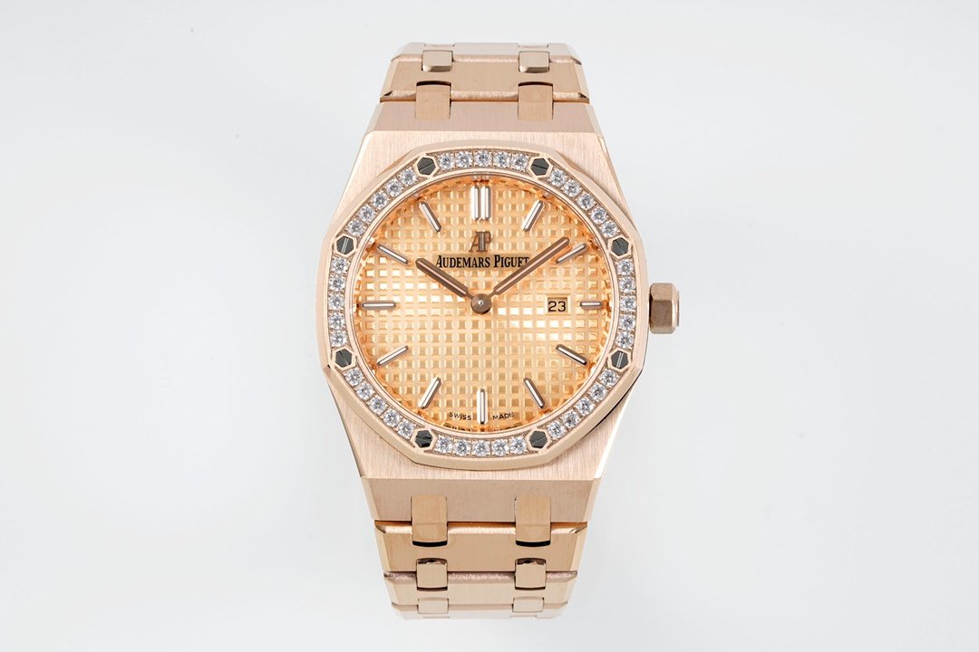 Audemars Piguet Royal Oak Rose Gold Pink Gold-Toned Dial 33mm 67651OR.ZZ.1261OR.03