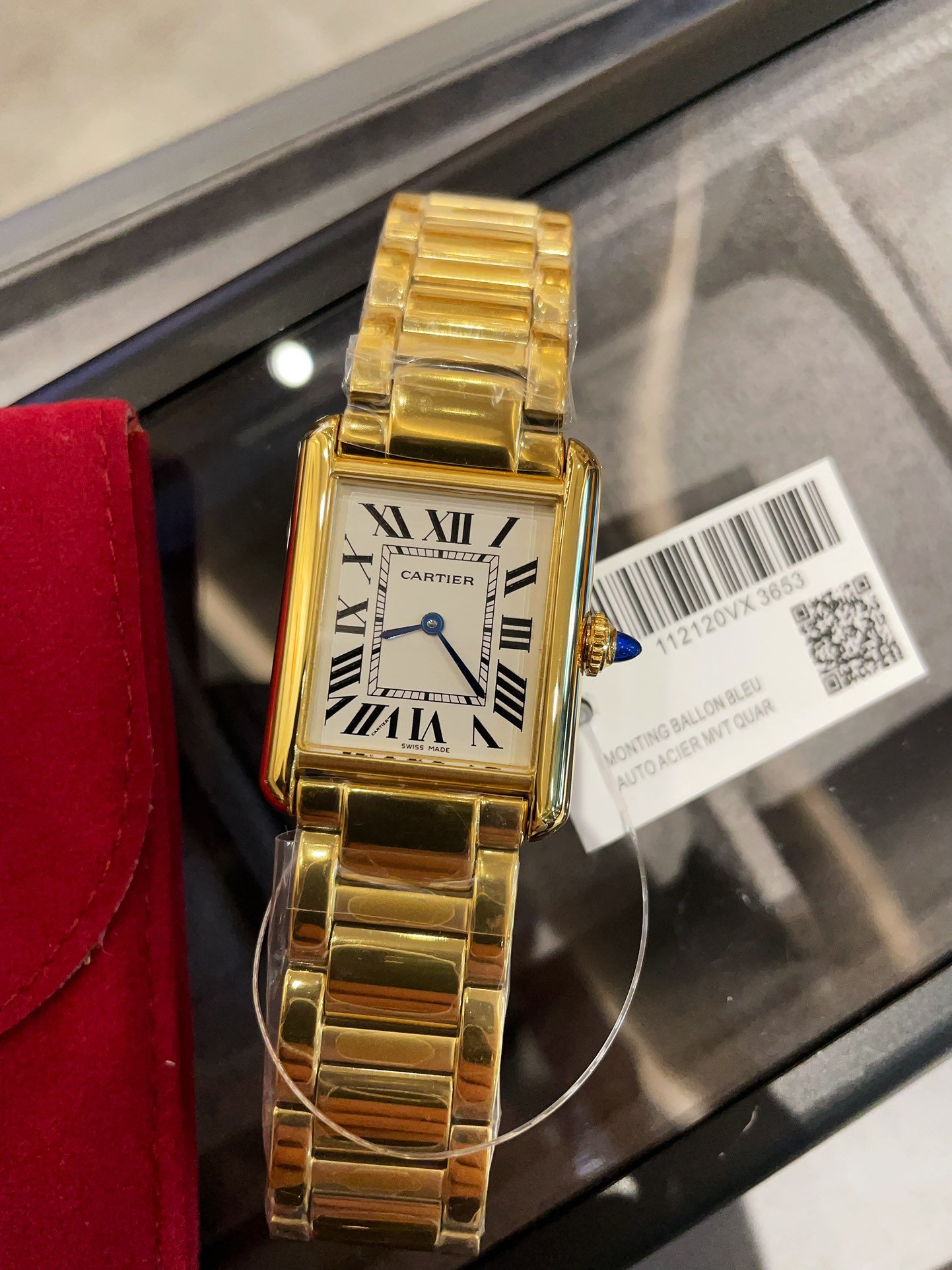 Cartier Tank Must Yellow Gold Silver Roman Dial Yellow Gold Bracelet 31MM CRWGTA0344