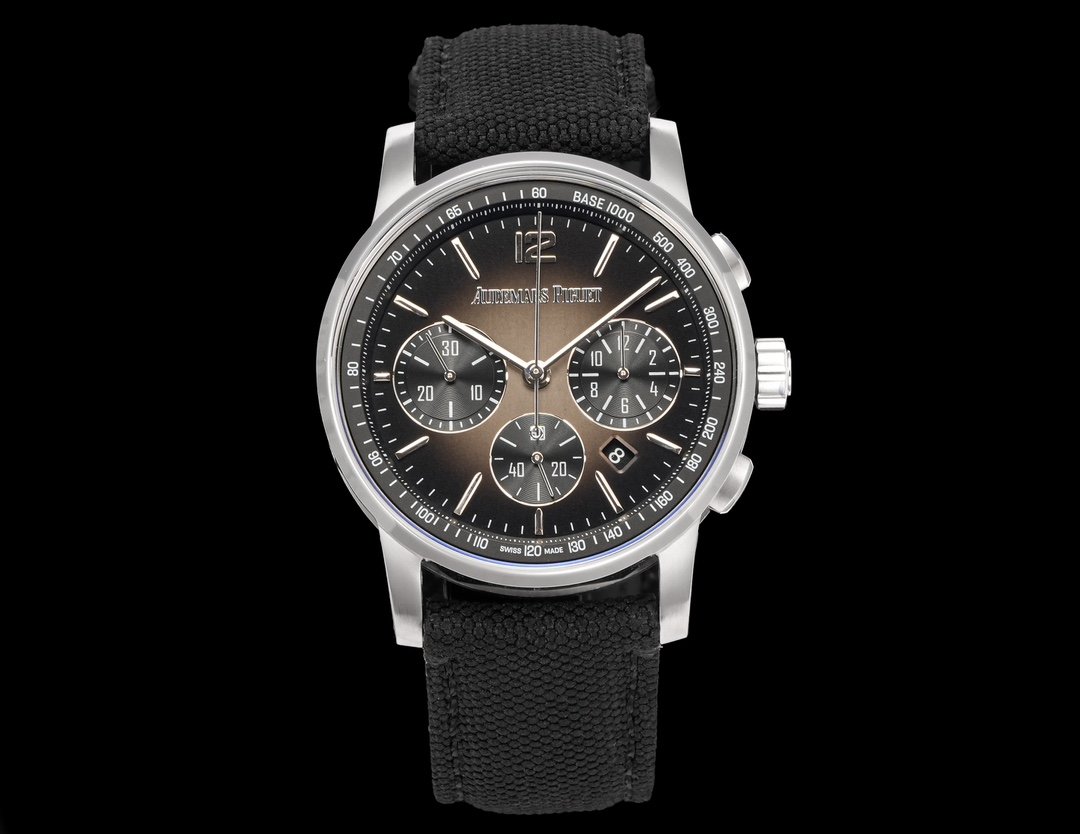 Audemars Piguet  CODE 11.59 Chronograph Selfwinding  Ceramic  Grey Dial Fabric Strap 41MM 26393NB.OO.A002KB.01