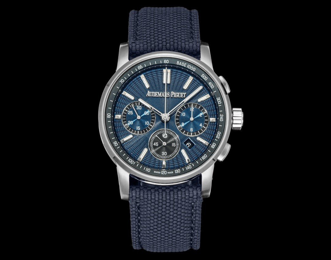Audemars Piguet Code 11.59 Stainless Steel Blue Dial Fabric Strap 41MM 26393ST.OO.A348KB.01