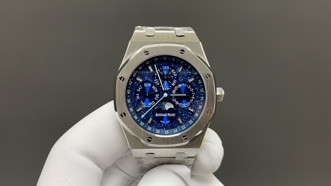 Audemars Piguet Royal Oak Perpetual Calendar White Gold "John Mayer" Limited Edition Crystal Sky Blue Dial 41MM 26574BC.OO.1220BC.02