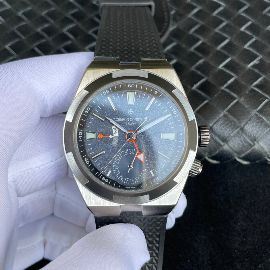 Vacheron Constantin Overseas Stainless Steel Blue Dual Time Dial Steel Bracelet 41MM 7900V/110A-B334