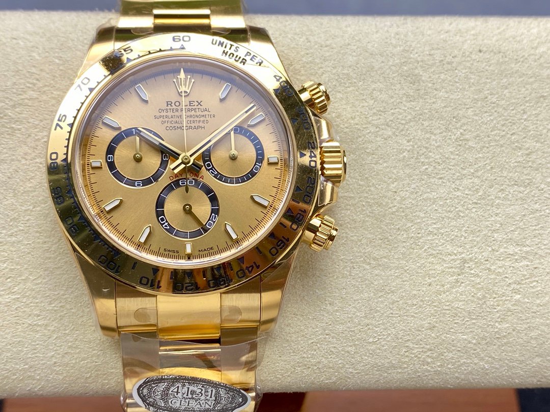 Rolex Daytona Yellow Gold Cosmograph Champagne Dial 40mm 126508-0005