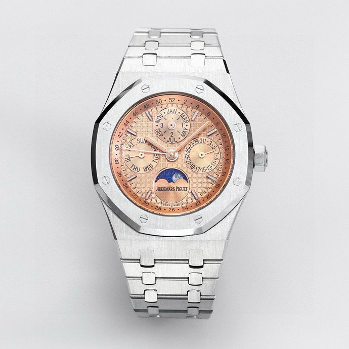 Audemars Piguet Royal Oak Perpetual Calendar White Gold Salmon Dial 41MM 26615TI.OO.1220TI.01