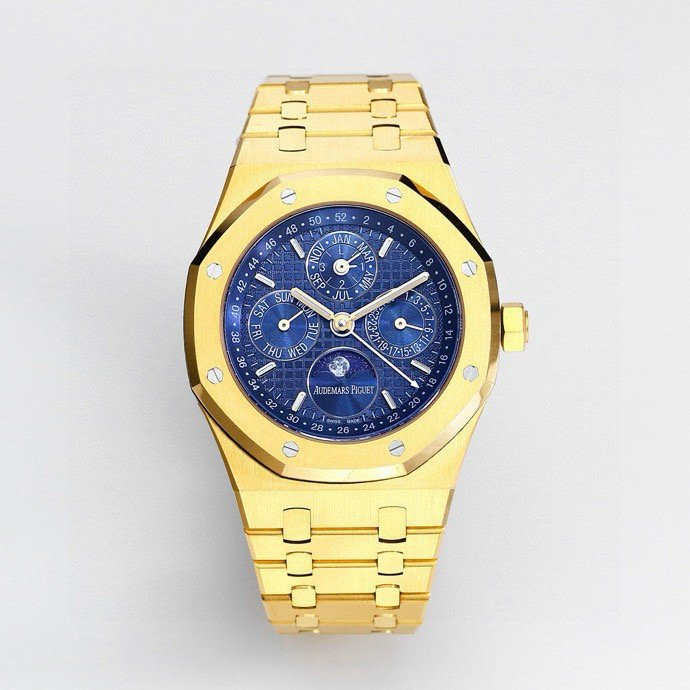 Audemars Piguet Royal Oak Yellow Gold Blue Dial 41MM Yellow Gold Bracelet 26574BA.OO.1220BA.01