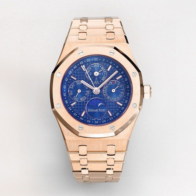Audemars Piguet Royal Oak Yellow Gold Blue Dial 41MM Yellow Gold Bracelet 26574BA.OO.1220BA.01