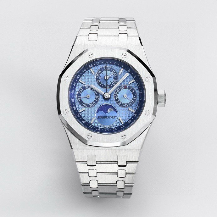 Audemars Piguet Royal Oak Platinum Ice Blue Dial 41MM Platinum Bracelet 26574PT.OO.1220PT.01