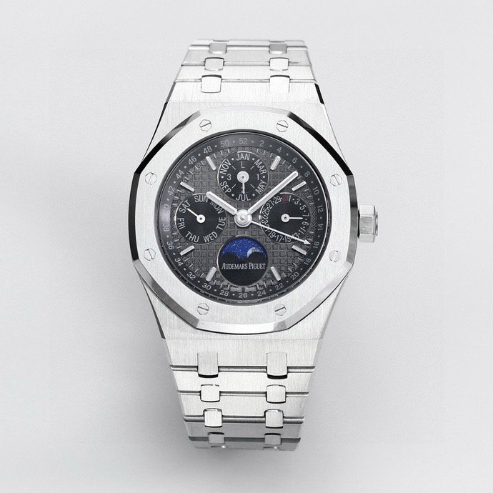 Audemars Piguet Royal Oak Perpetual Calendar White Gold Black Dial 41MM 26607BC.OO.1220BC.02