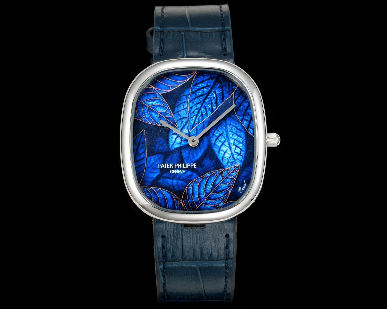 Patek Philippe Golden Ellipse White Gold Blue Dial 5738/150G-001