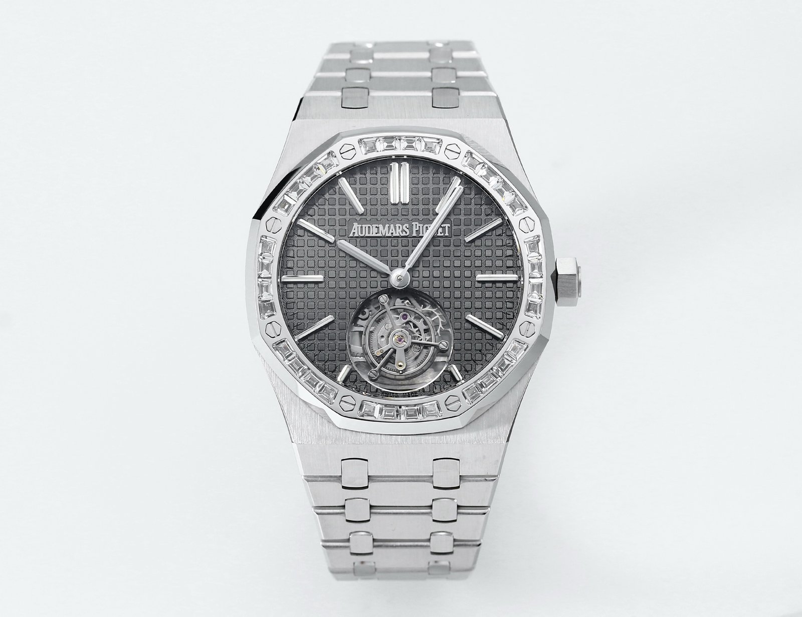 Audemars Piguet Royal Oak  Gem-Set Flying Tourbillon Grey Dial 41mm 26730BC.ZZ.1320BC.01
