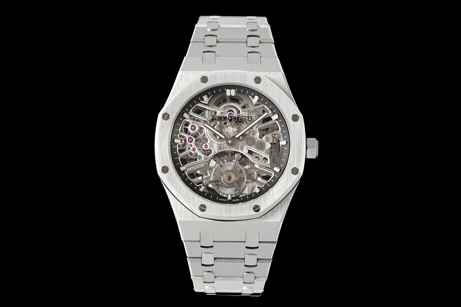 Audemars Piguet Royal Oak Stainless Steel Selfwinding Flying Tourbillon Openworked Skeleton Dial 41mm 26735ST.OO.1320ST.01