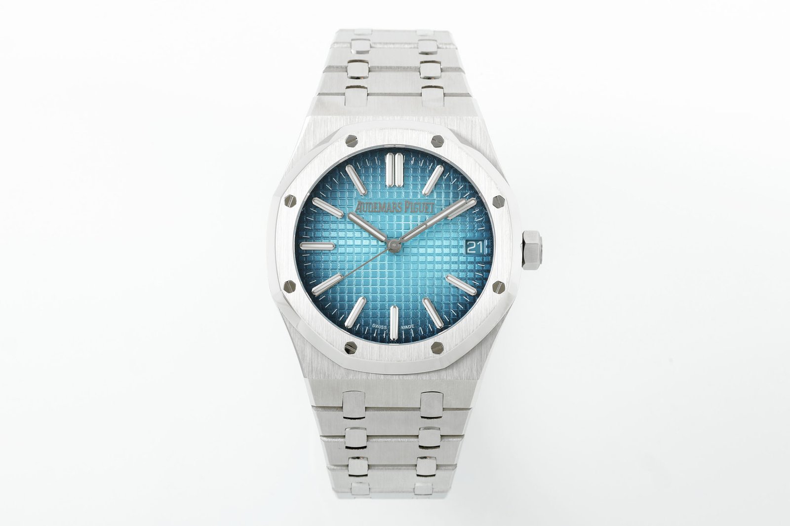 Audemars Piguet Royal Oak Stainless Steel Smoked Light Blue Dial 41mm 15550ST.OO.1356ST.08