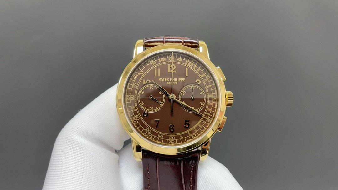 Patek Philippe Complications Yellow Gold Manual Wind Chronograph Brown Dial 42mm 5070J-001