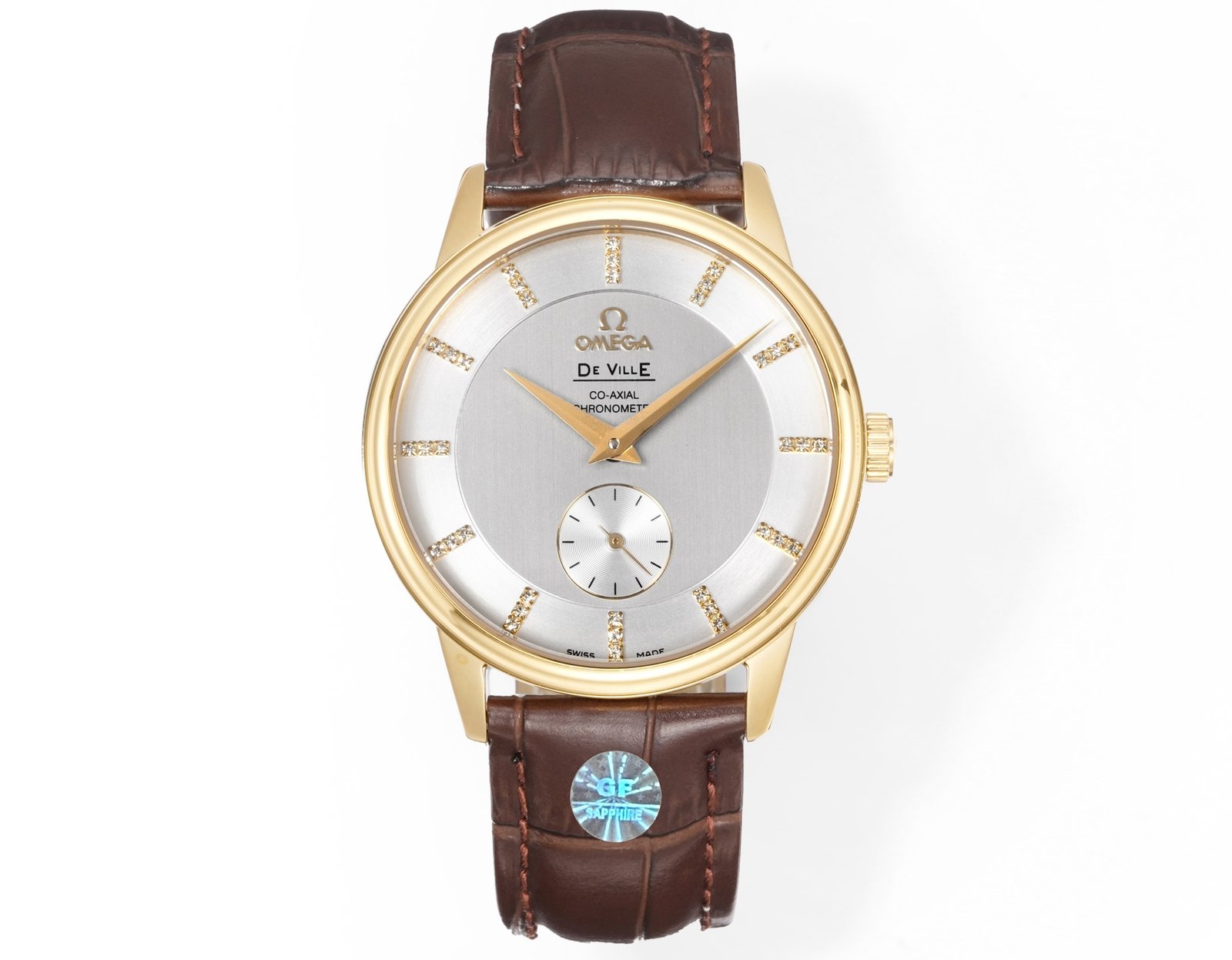 Omega De Ville Prestige Yellow Gold Silver Dial 39MM 4613.35.02