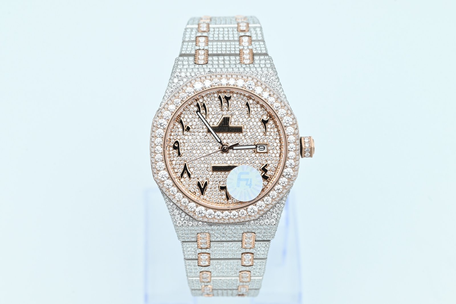 Audemars Piguet Royal Oak Two-Tone Steel and Rose Gold Diamond Set Automatic Diamond Dial 41mm 15400SR-Custom