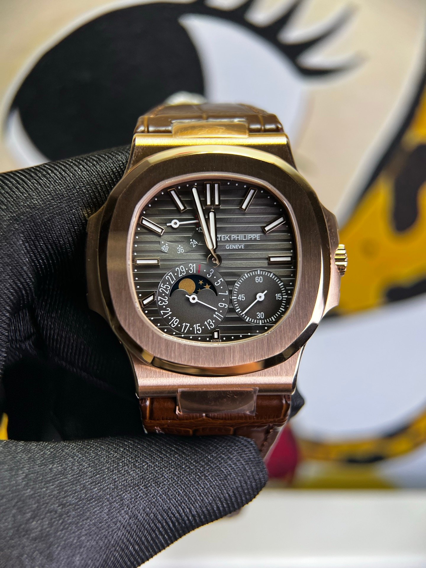 Patek Philippe Nautilus Rose Gold Black Gradient Dial 40MM 5712R-001
