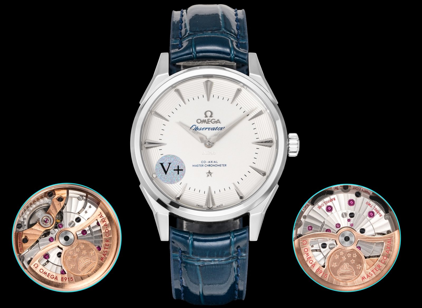 Omega Constellation Observatory Canopus Gold White Dial 39MM Leather Strap 140.53.39.21.99.004