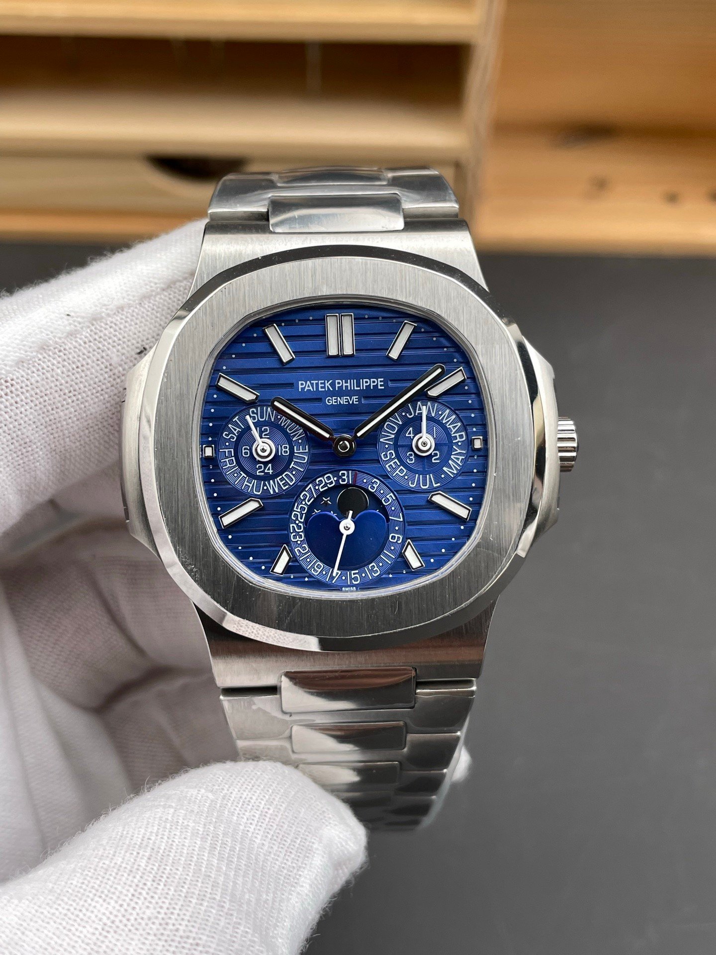 Patek Philippe Nautilus White Gold Blue Dial 40MM 5740/1G-001