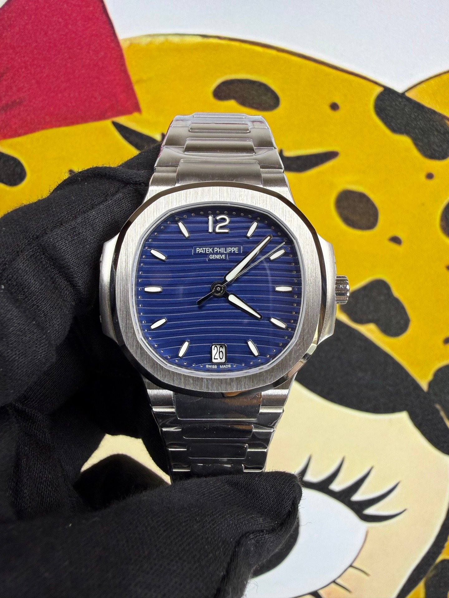Patek Philippe Nautilus Steel Blue Dial 35.2MM Steel Bracelet 7118/1A-001