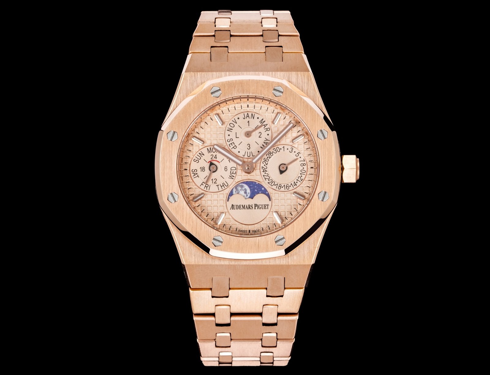 Audemars Piguet Royal Oak Rose Gold Rose Gold Dial 41MM Rose Gold Bracelet 26574OR.OO.1220OR.01