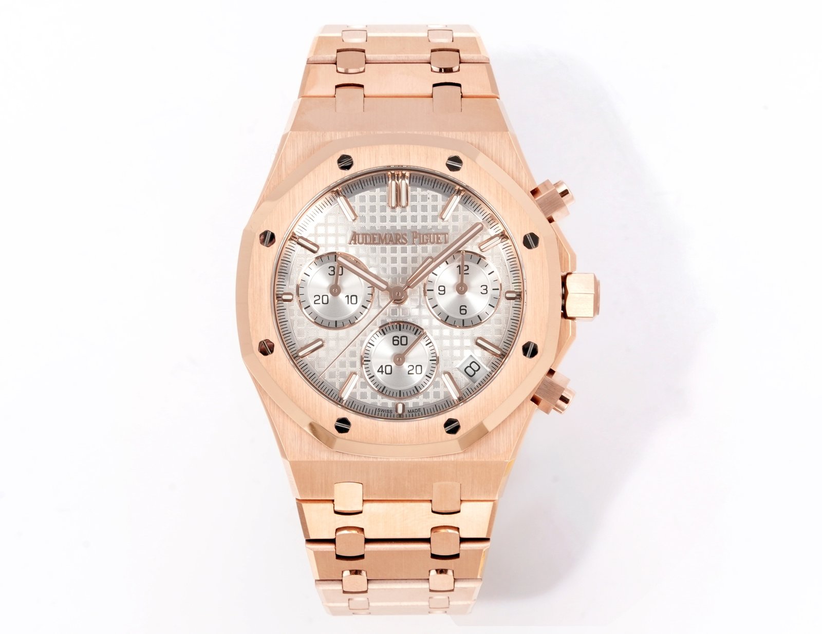 Audemars Piguet Royal Oak Chronograph Rose Gold Silver Dial 41MM 26240OR.OO.1320OR.06