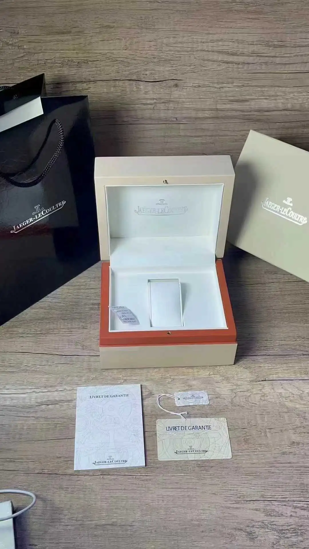 Jaeger-LeCoultre Presentation Box Set with Guarantee Card & Hang Tag