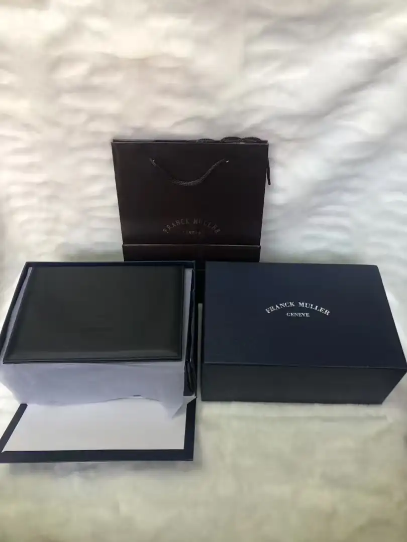 Franck Muller Luxury Lacquered Wood Box Set with Warranty Document