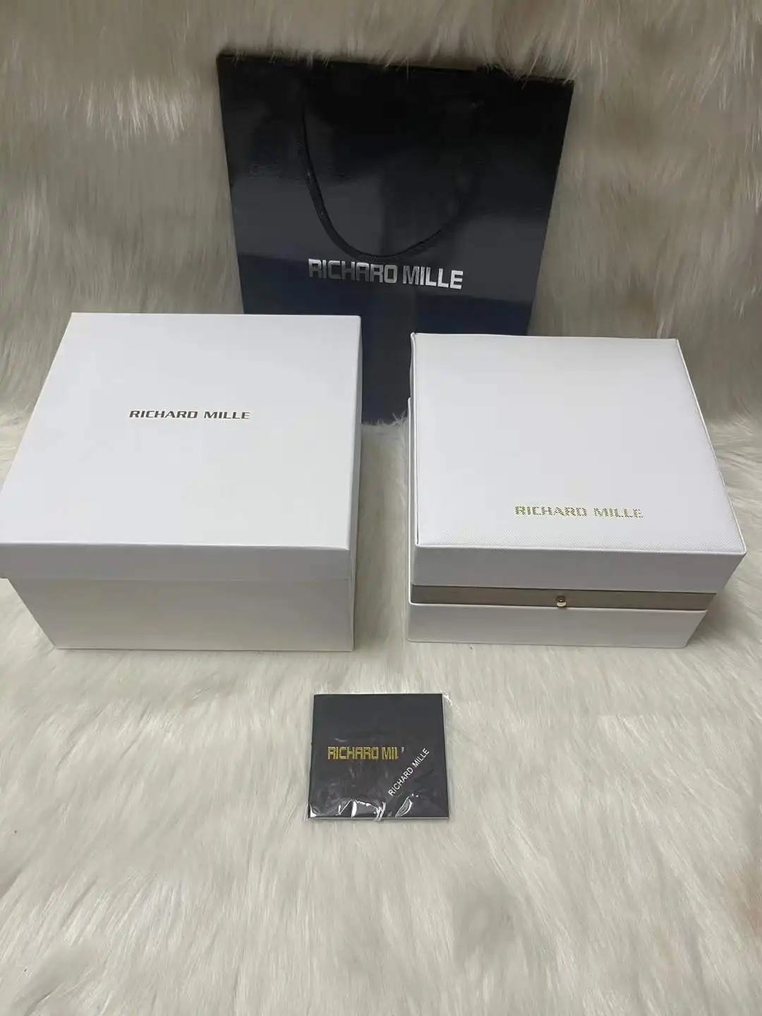 Richard Mille Premium White Watch Display Case and Presentation Box Set